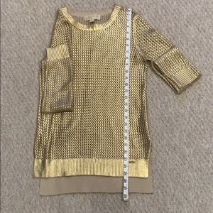 Michael Michael Kors Gold Metallic Sweater